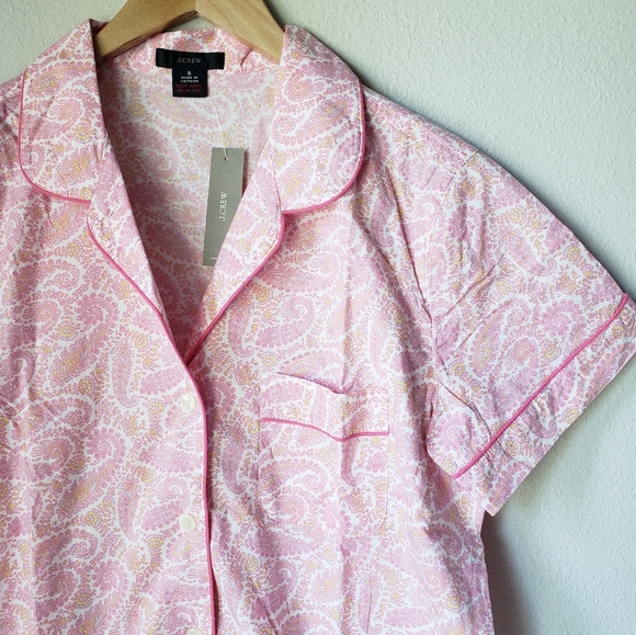 J. Crew | Cotton Poplin Pajama Shorts Set - Picture 5 of 14